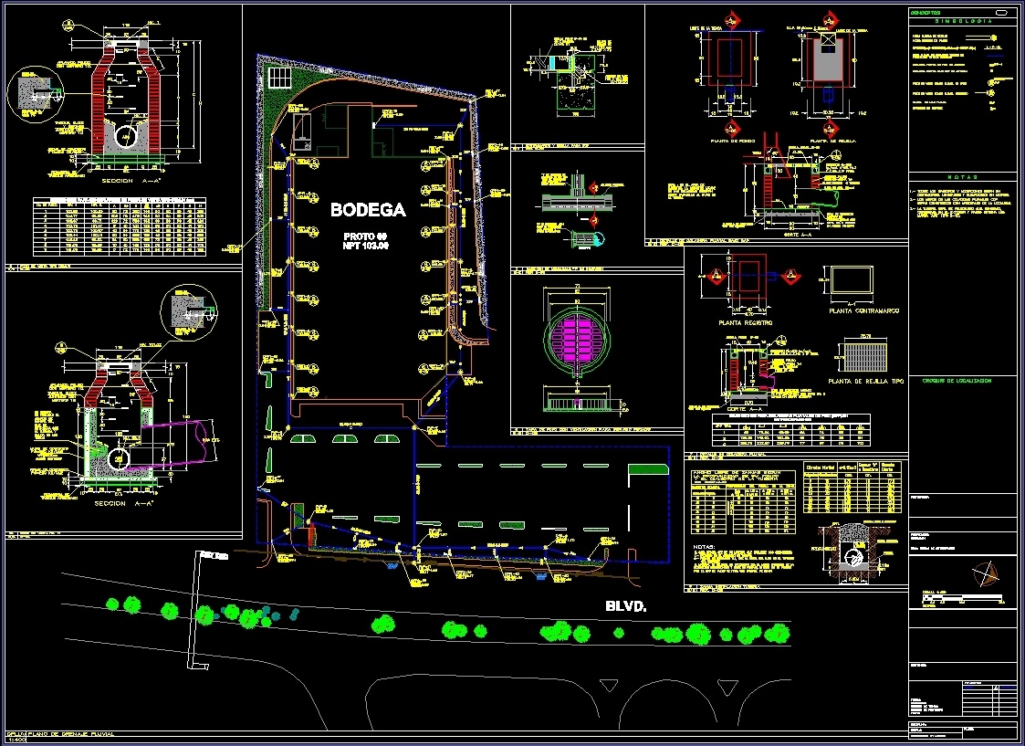 Канализация чертежи dwg