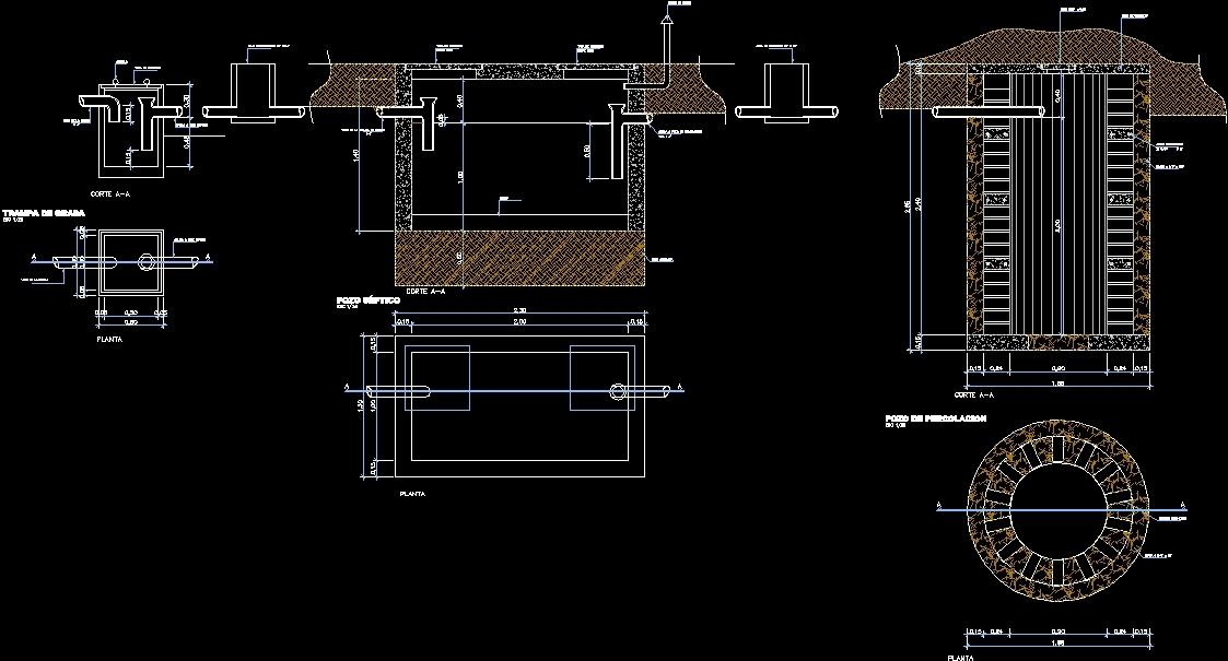 Канализация чертежи dwg