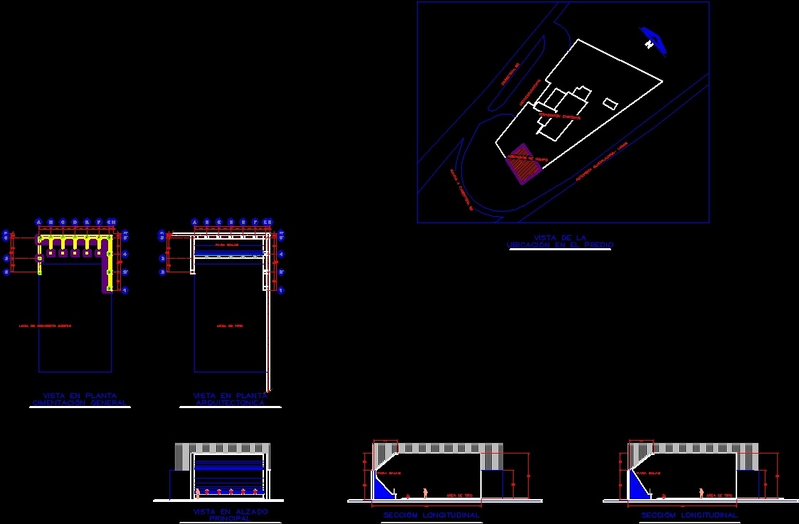 Shooting Range Dwg Block For Autocad Designs Cad,Aari Elephant Embroidery Design On Blouses