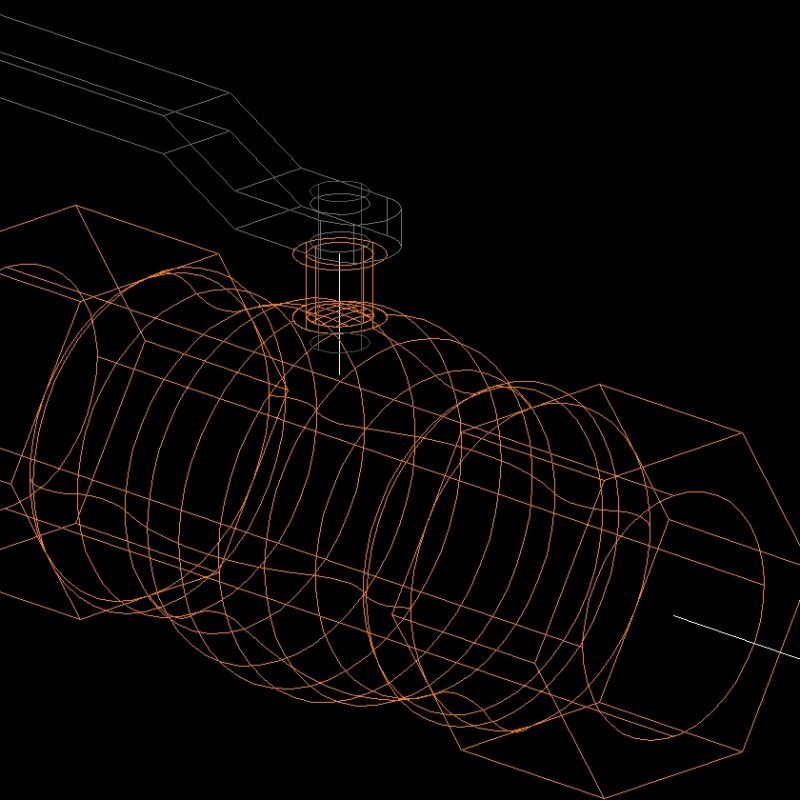 Shutoff Valve 3D DWG Model for AutoCAD • Designs CAD