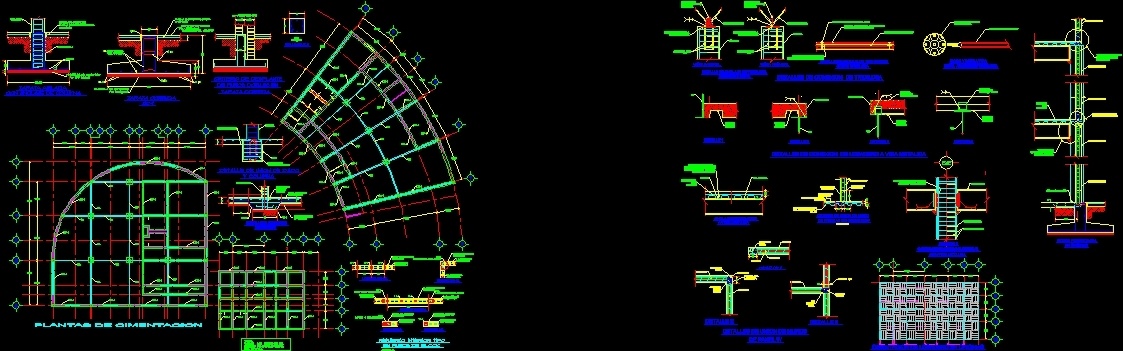 Strap Footing DWG Detail for AutoCAD • Designs CAD