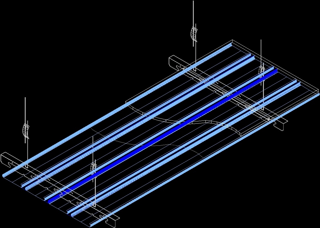 Suspended Ceiling  3D DWG  Detail  for AutoCAD  Designs CAD
