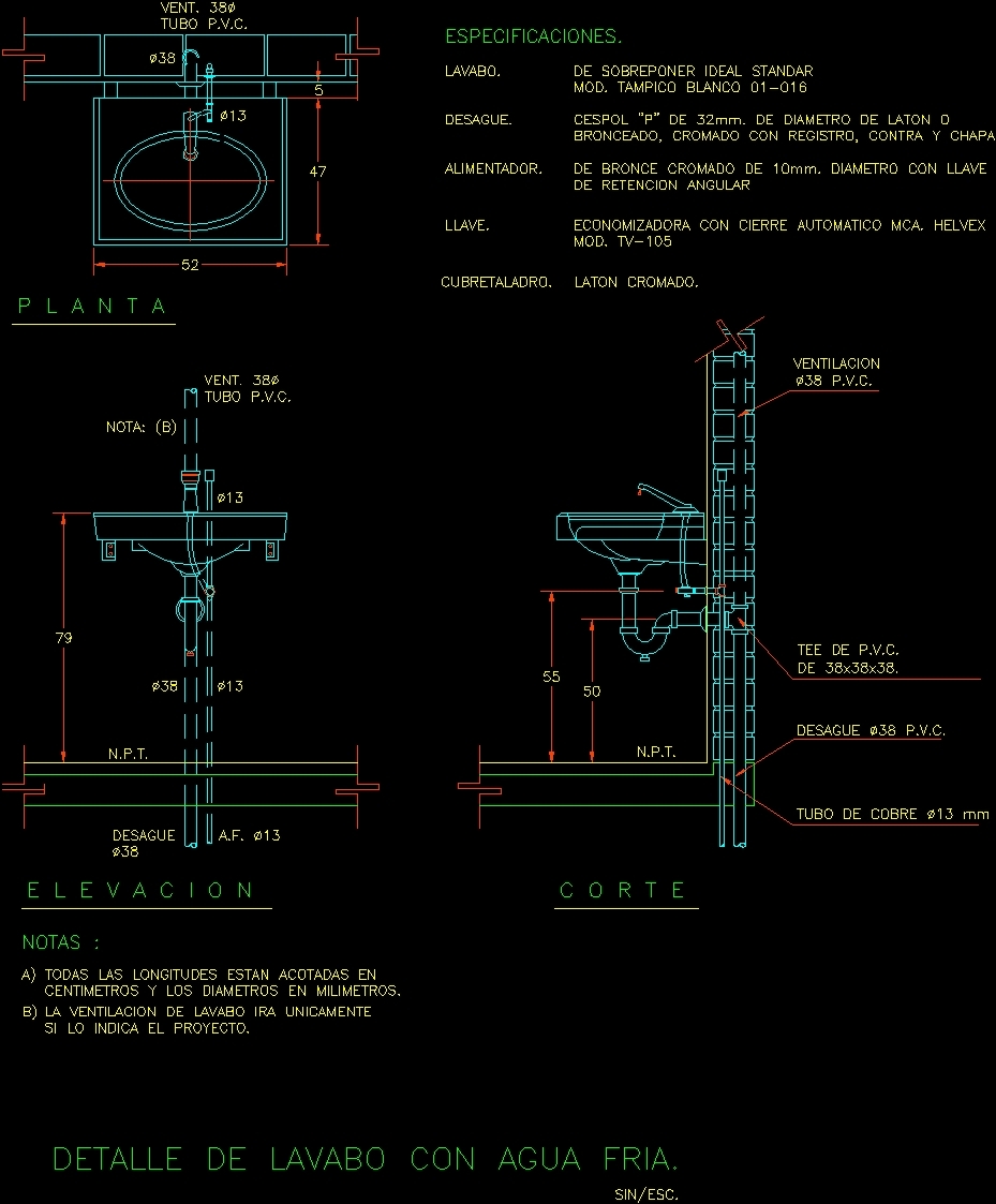 Wash Basin DWG Block for AutoCAD – Designs CAD