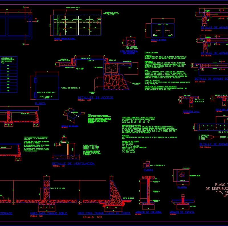 Water Tank DWG Section for AutoCAD • Designs CAD