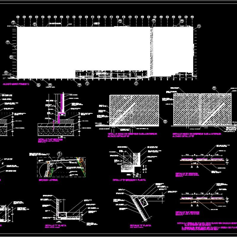 Wood Walls - Details DWG Detail for AutoCAD • Designs CAD