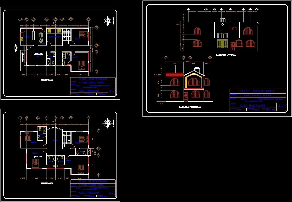 2 Bedroom House Plants DWG Block for AutoCAD • Designs CAD