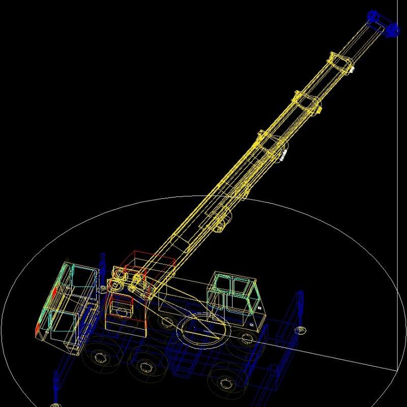 50 Ton Telescopic Crane 3D DWG Model for AutoCAD • Designs CAD