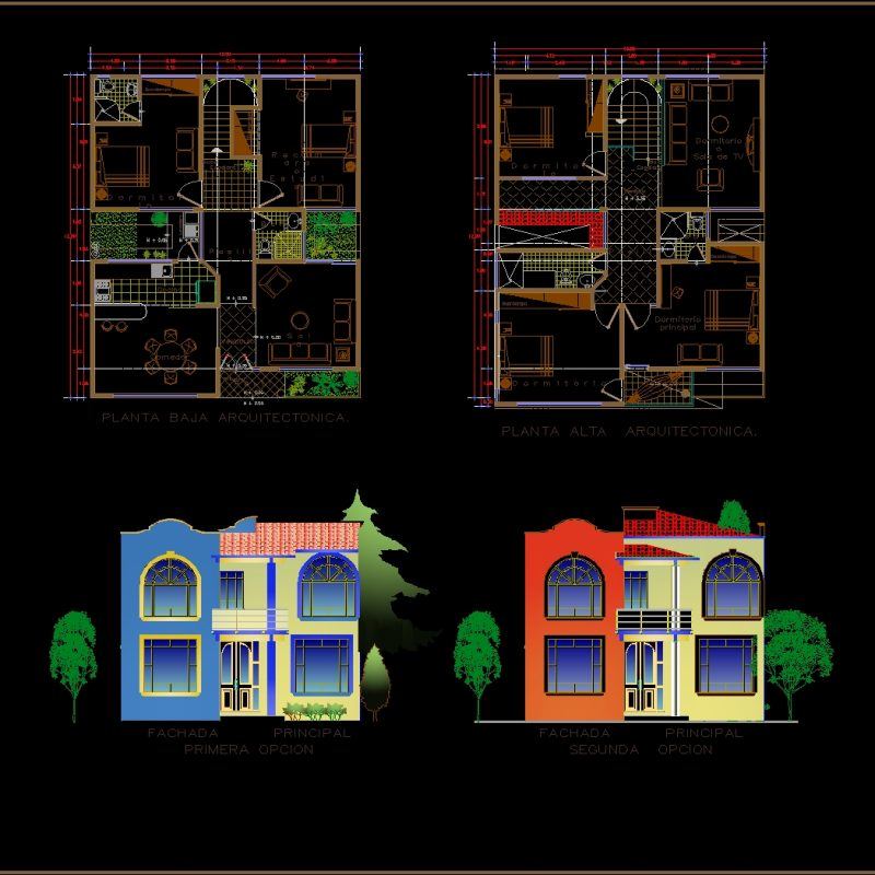 5 Bedroom House DWG Block for AutoCAD • Designs CAD