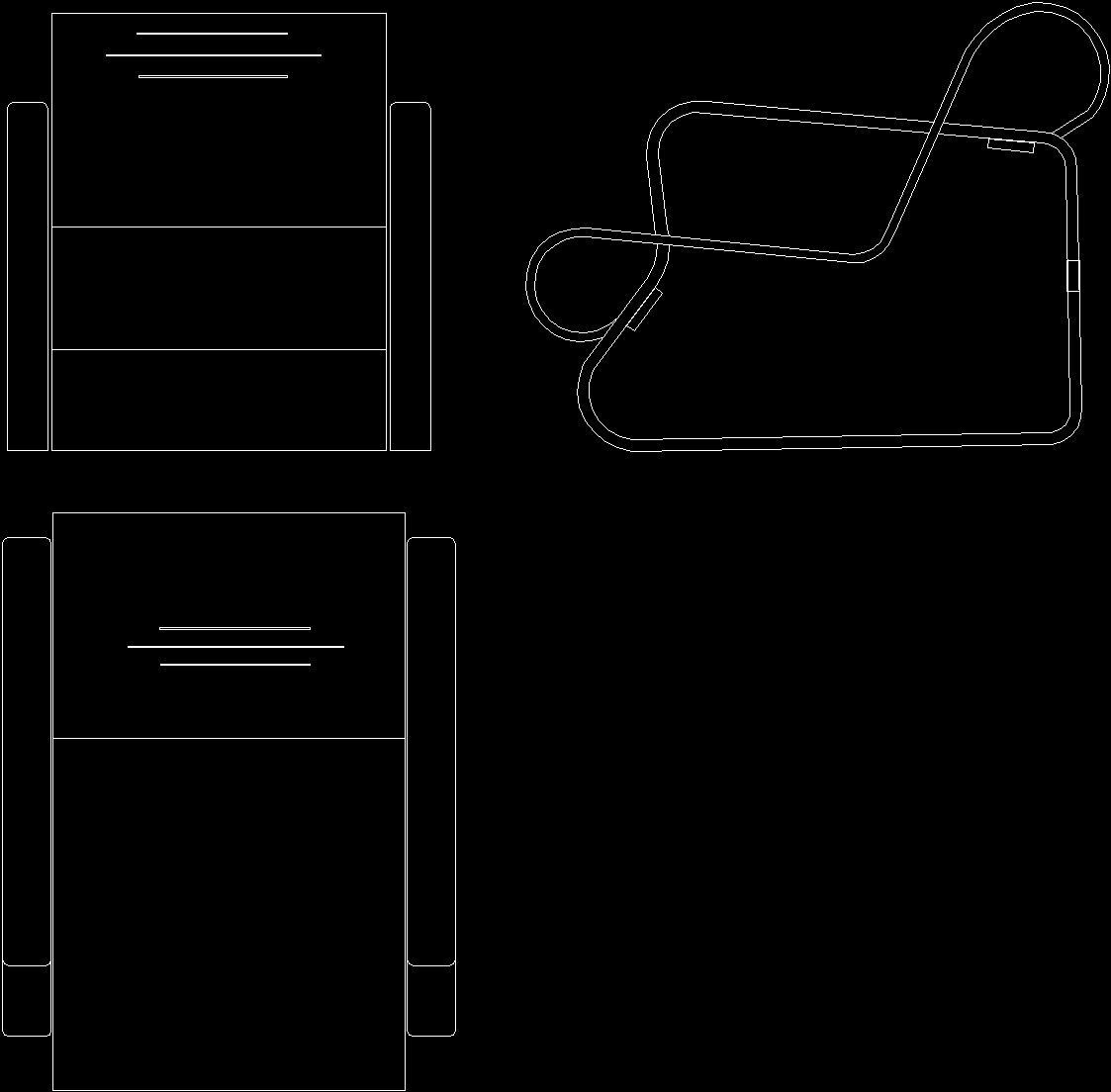 Aalto; The Paimo Arm Chair DWG Block for AutoCAD • Designs CAD