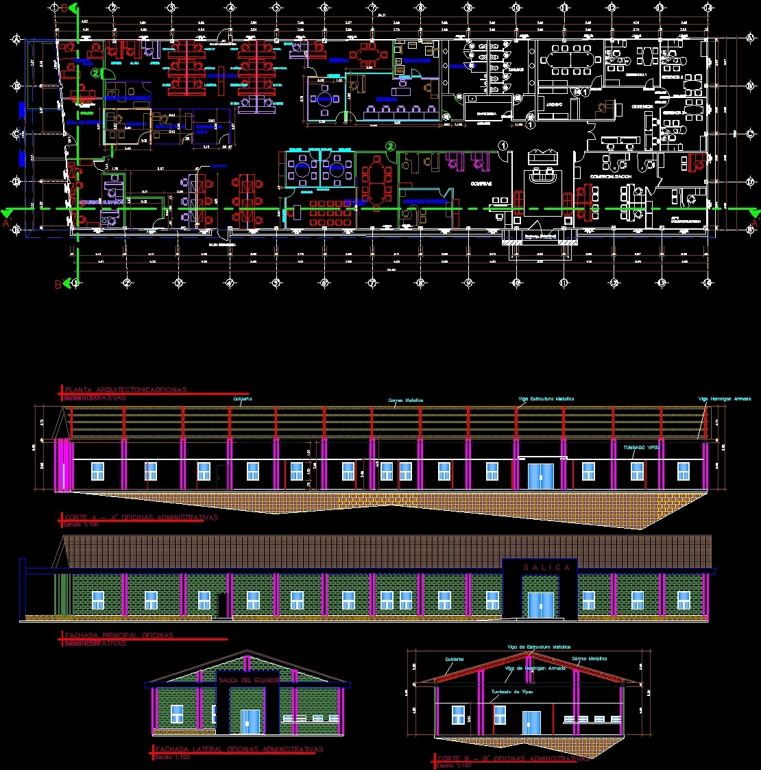 Administrative Offices DWG Plan for AutoCAD • Designs CAD