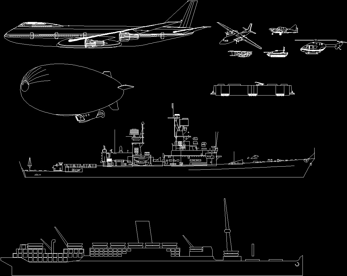 Чертежи кораблей в автокаде