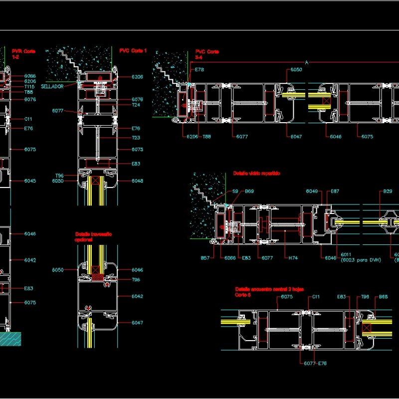 Aluminium Carpentry DWG Block for AutoCAD • Designs CAD