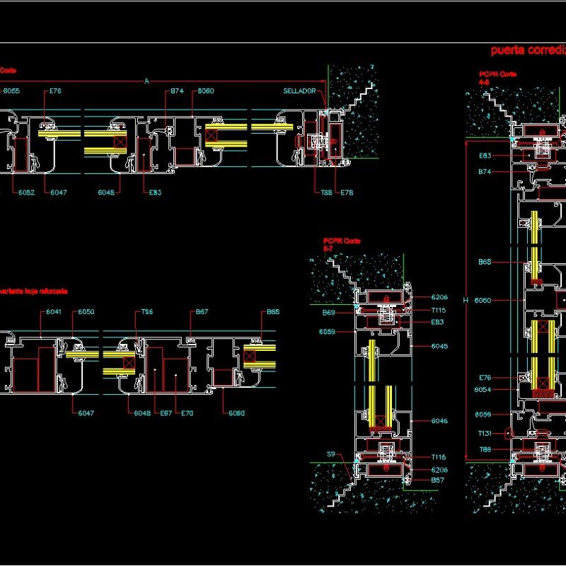 Aluminium Carpentry DWG Block for AutoCAD • Designs CAD