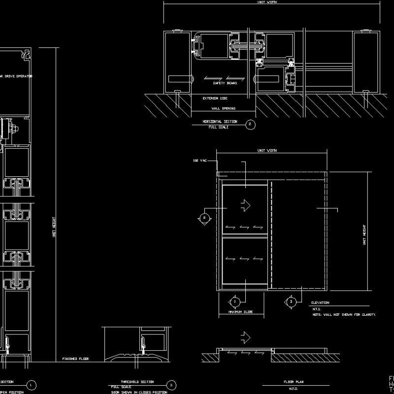 Aluminium Opening DWG Block for AutoCAD • Designs CAD