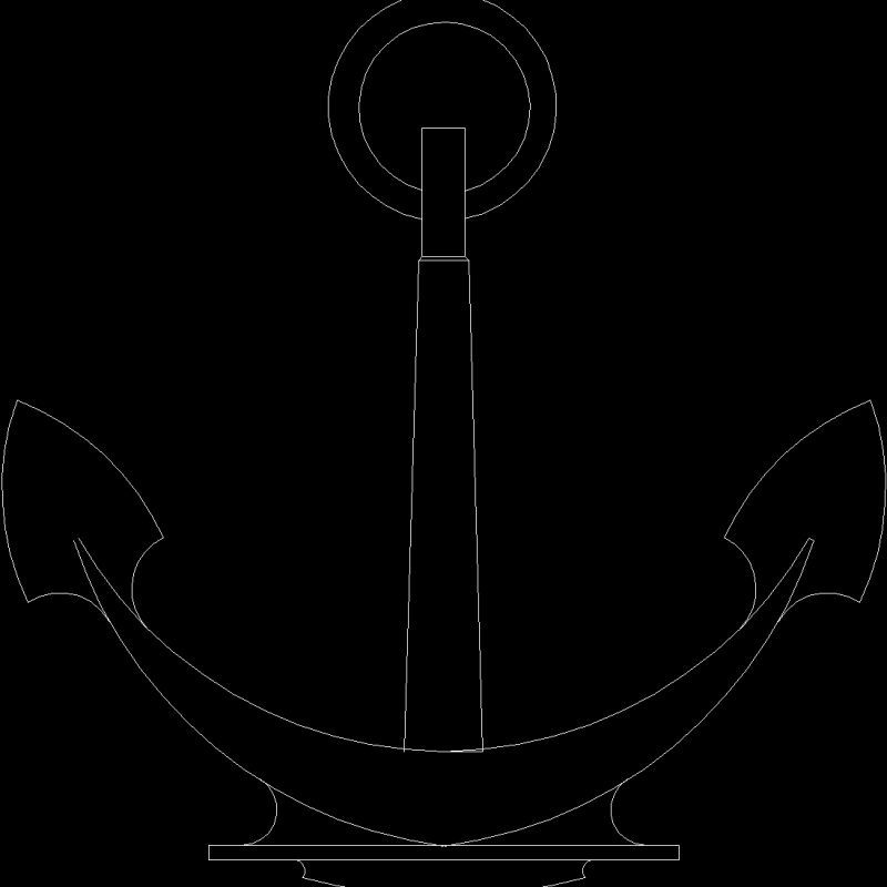 Anchor 2D DWG Block for AutoCAD • Designs CAD