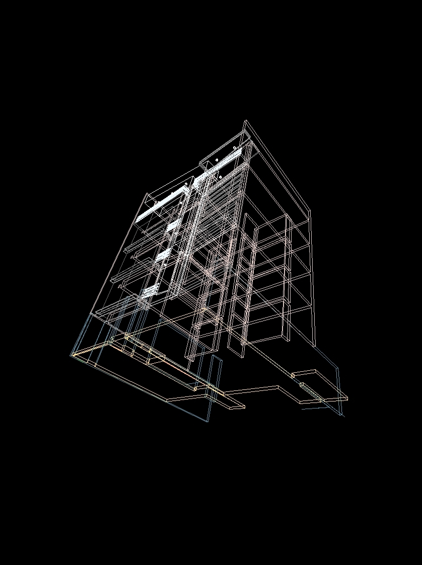 Apartment Building 3D DWG Model for AutoCAD • Designs CAD