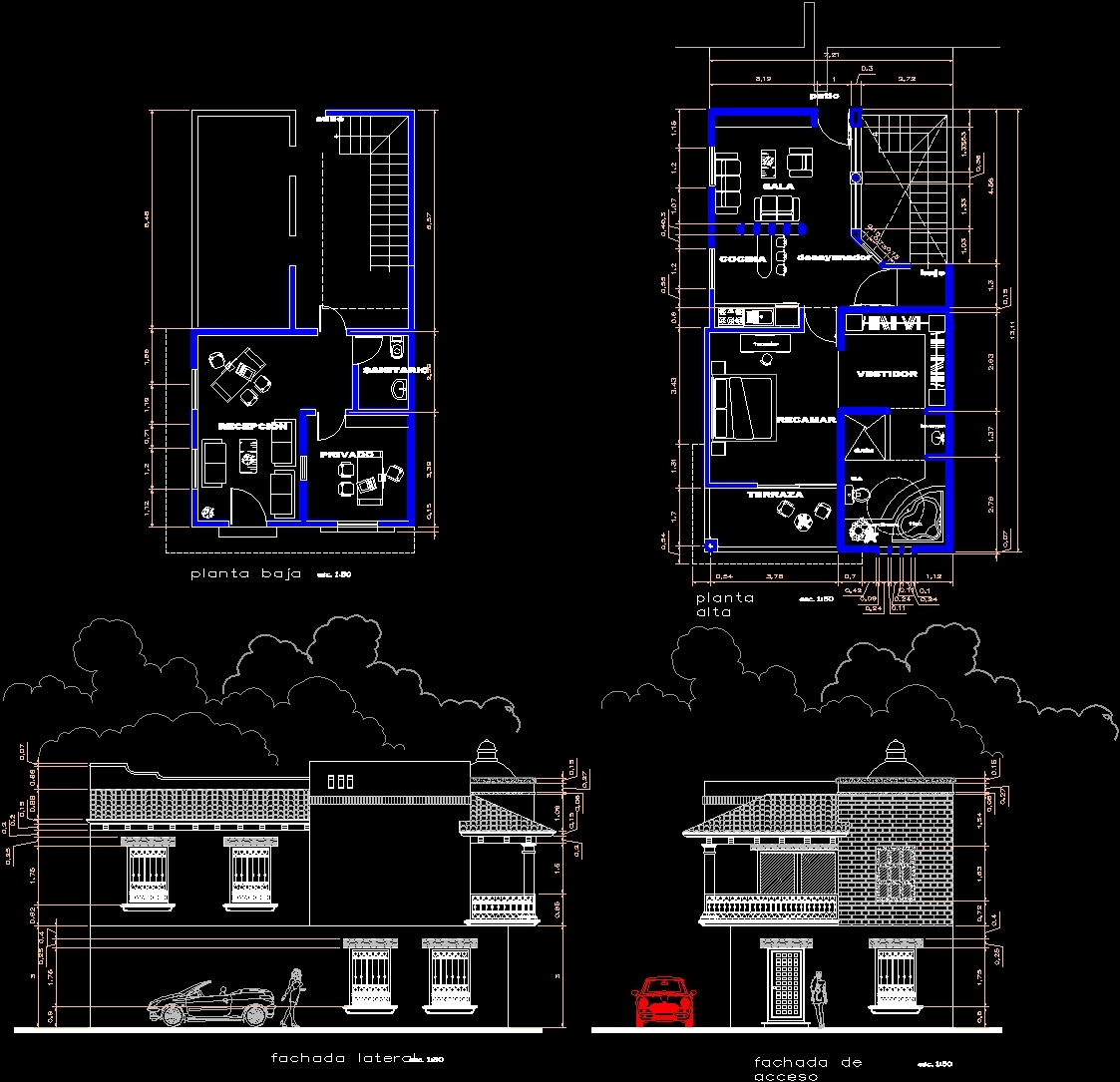 Appartment With Office DWG Full Project for AutoCAD • Designs CAD