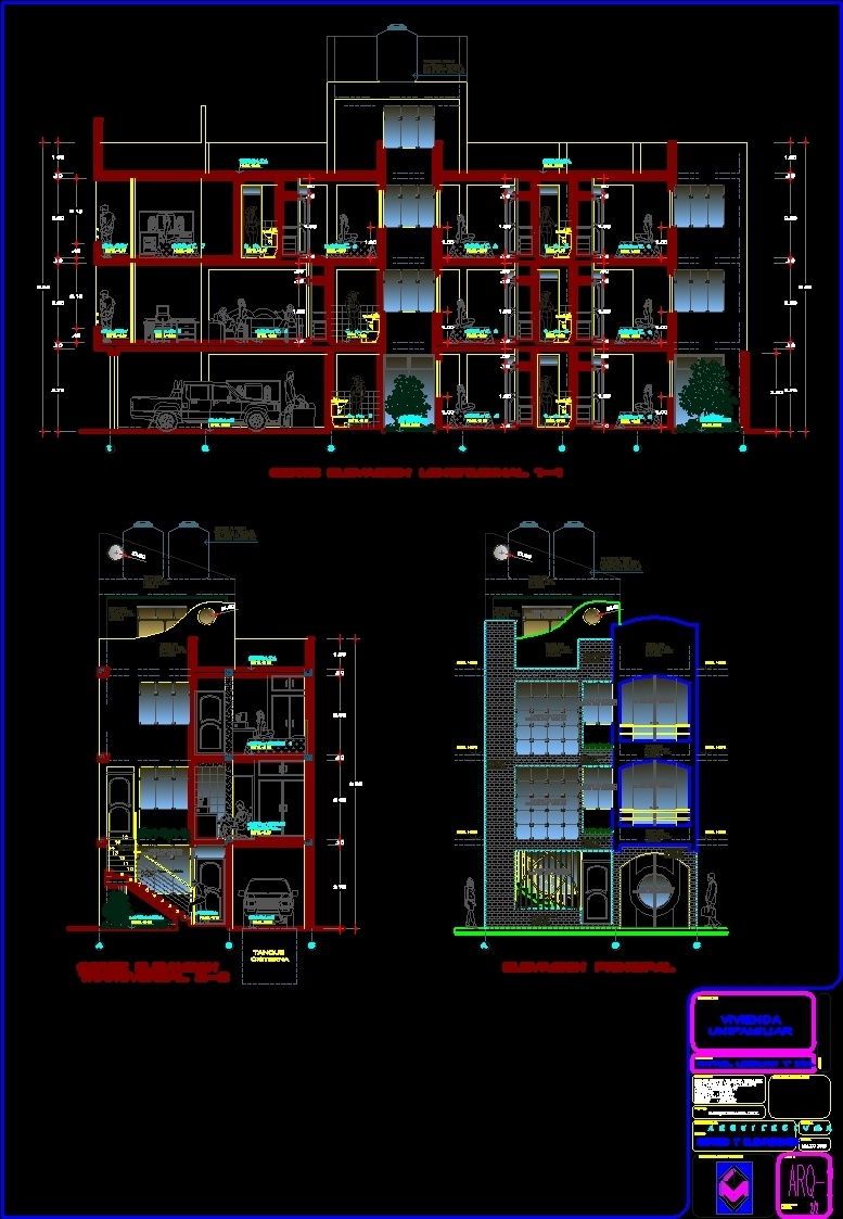 Architecture Commerce Housing DWG Full Project for AutoCAD
