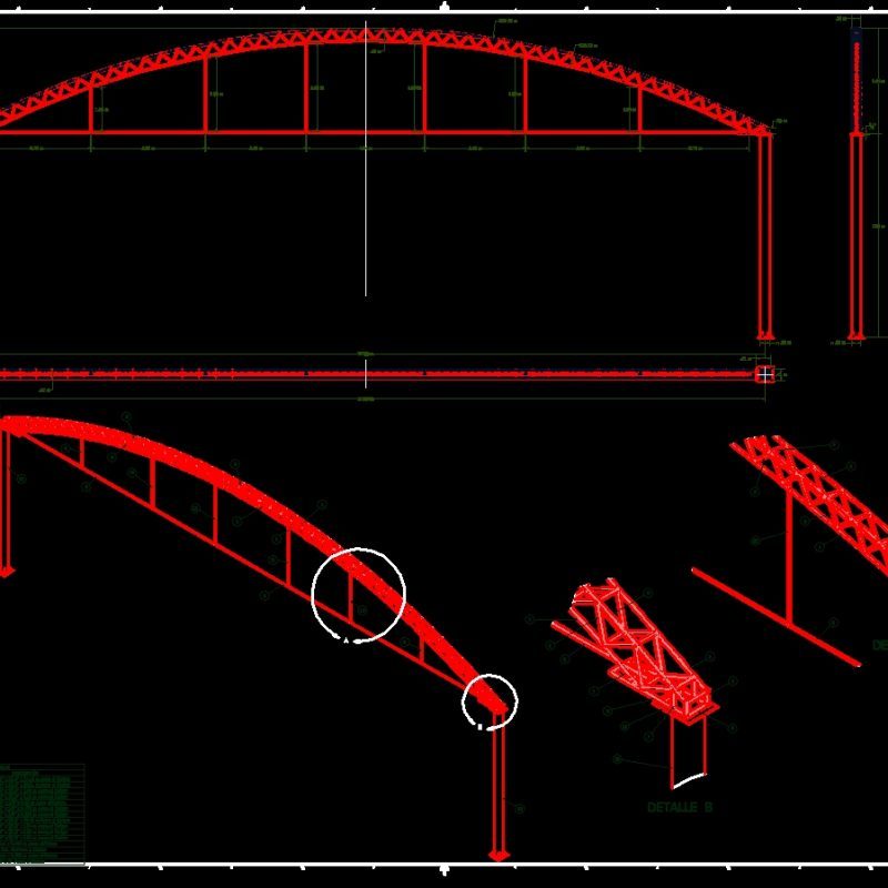 Arcos Of Industrial Buildings DWG Block for AutoCAD • Designs CAD