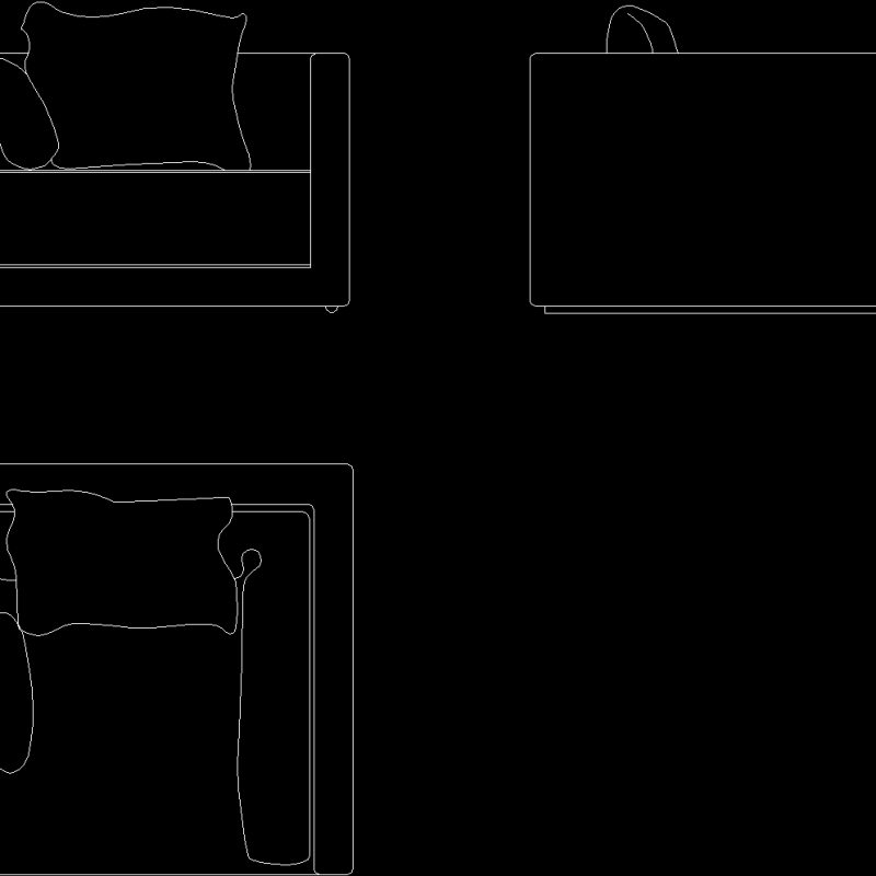 Armchair 2D DWG Block for AutoCAD • Designs CAD