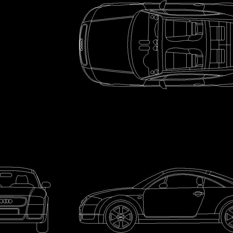 Audi Tt 2D DWG Block for AutoCAD • Designs CAD