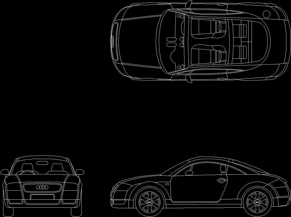 Audi Tt 2D DWG Block for AutoCAD • Designs CAD