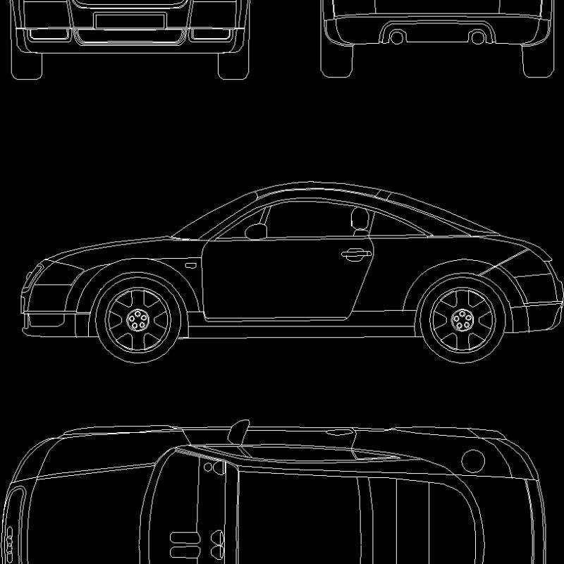 Audi Tt Complete DWG Block for AutoCAD • Designs CAD