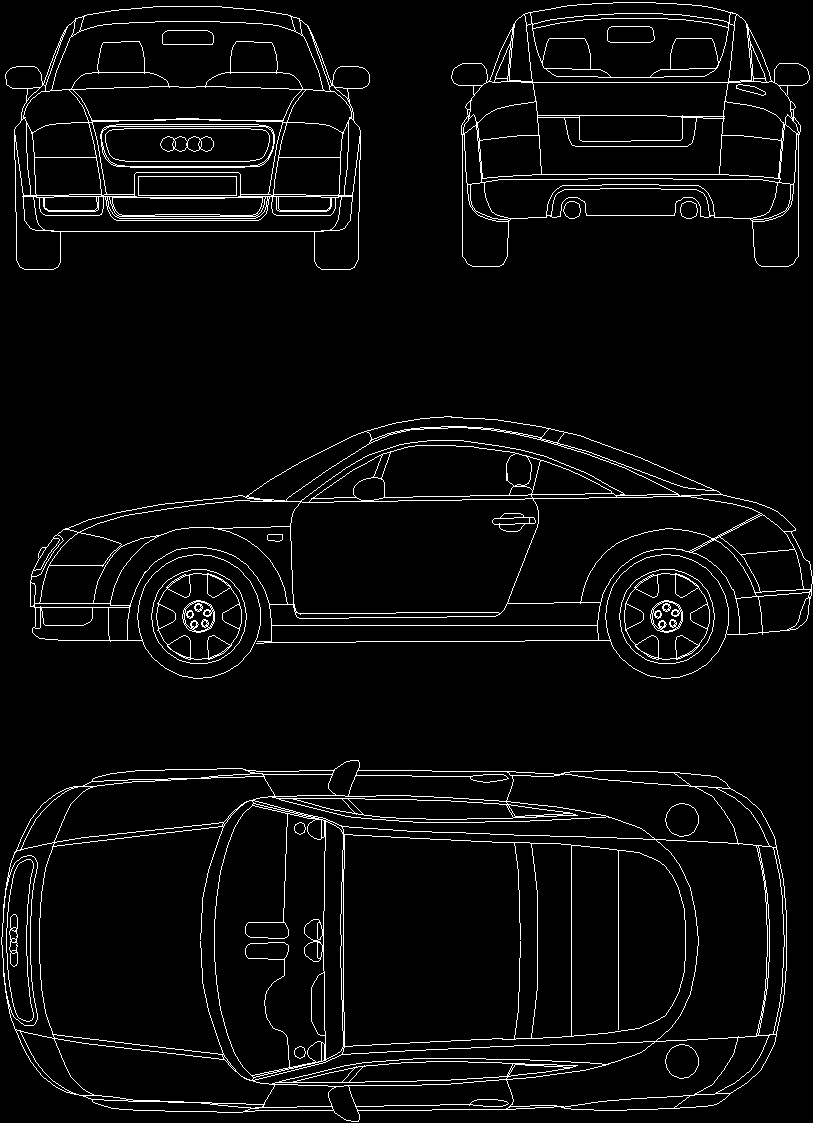 Audi Tt Complete DWG Block for AutoCAD • Designs CAD