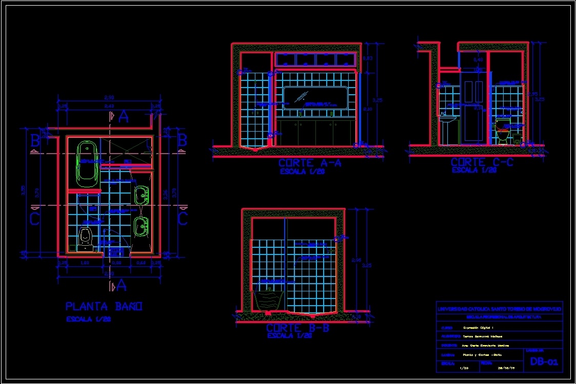 Bathroom - Bathroom   Details Dwg Detail For AutocaD 69620