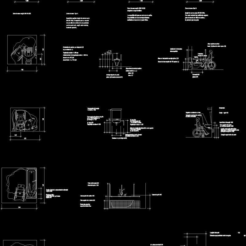 Bathrooms For Disabled DWG Block for AutoCAD • Designs CAD