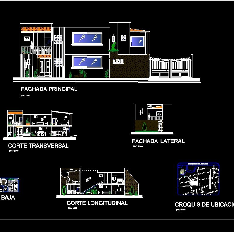 Bed Room Duplex DWG Block for AutoCAD • Designs CAD