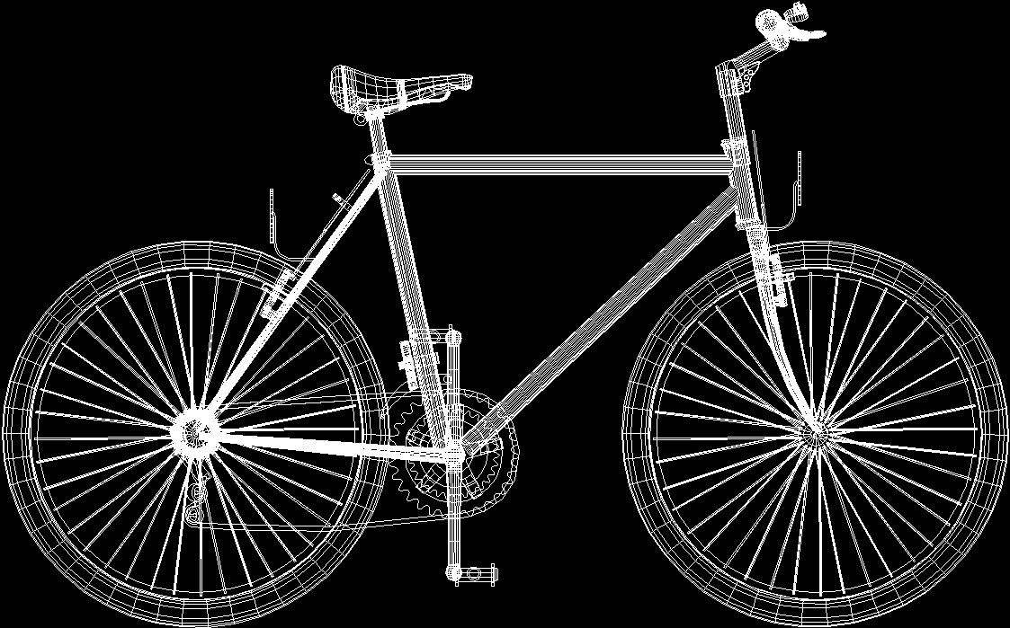 Bicycle 3D DWG Model for AutoCAD • Designs CAD