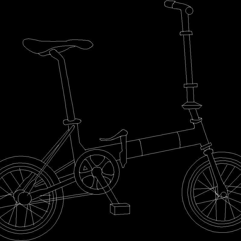 Bicycle DWG Block for AutoCAD • Designs CAD