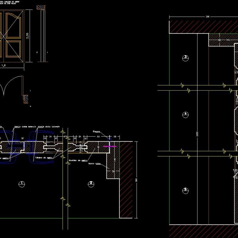 Bifold Door DWG Detail for AutoCAD • Designs CAD