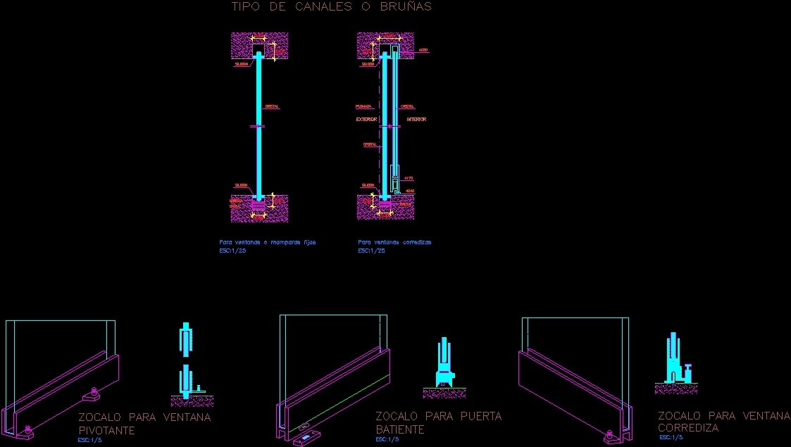Fixed Glass Detail Dwg Glass Designs