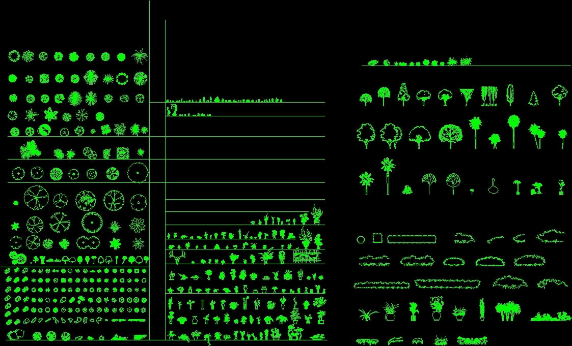 landscape blocks dwg free download