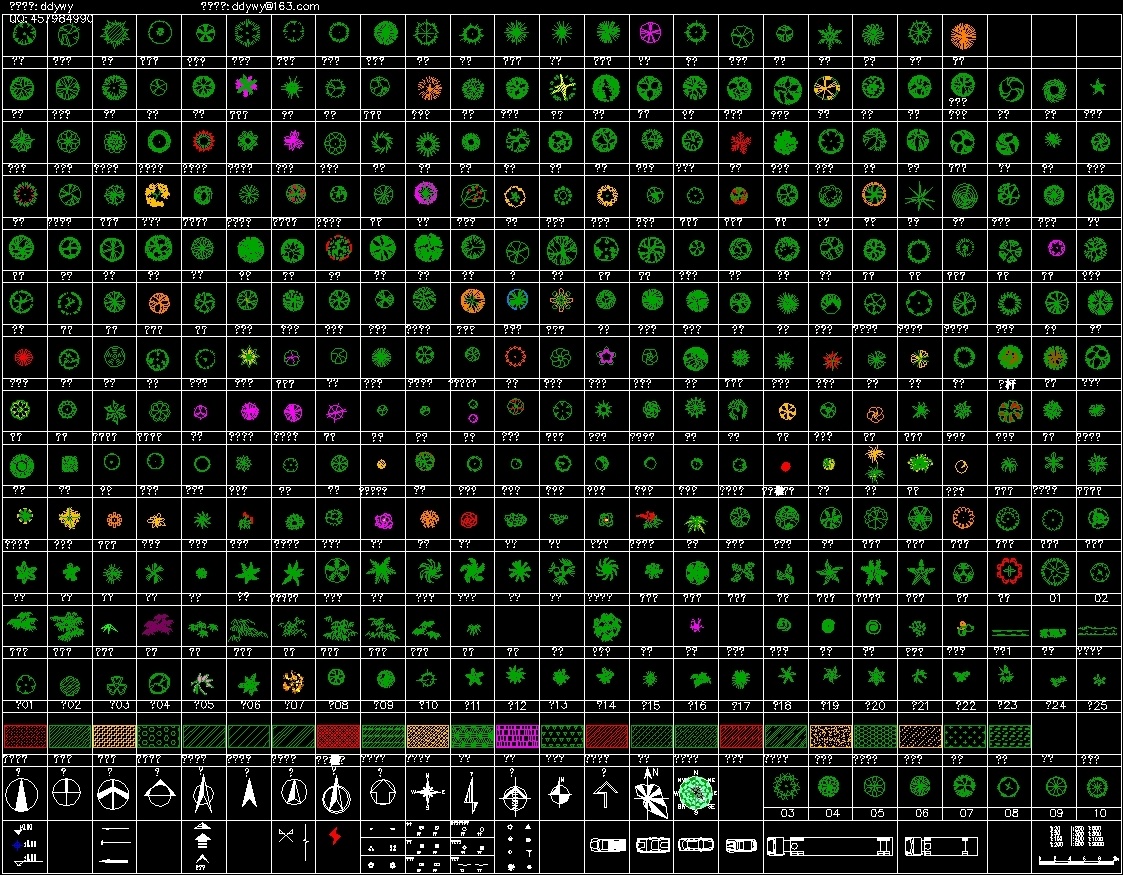 Blocks Of Trees Shrubs Ground 2D DWG Block for AutoCAD • Designs CAD