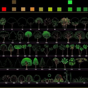 Blocks Trees 2D DWG Elevation for AutoCAD | Designs CAD