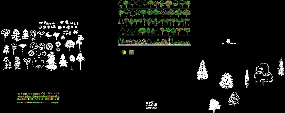 Blocks Vegetation Dwg Elevation For Autocad • Designs Cad