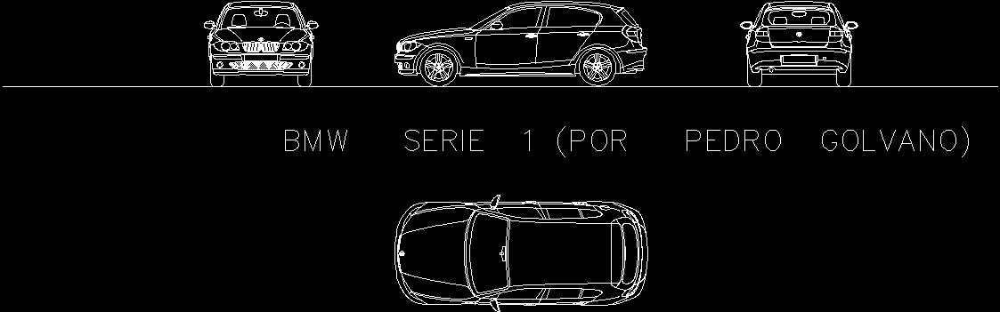 Bmw Serie 1 Dwg Block For Autocad Designs Cad