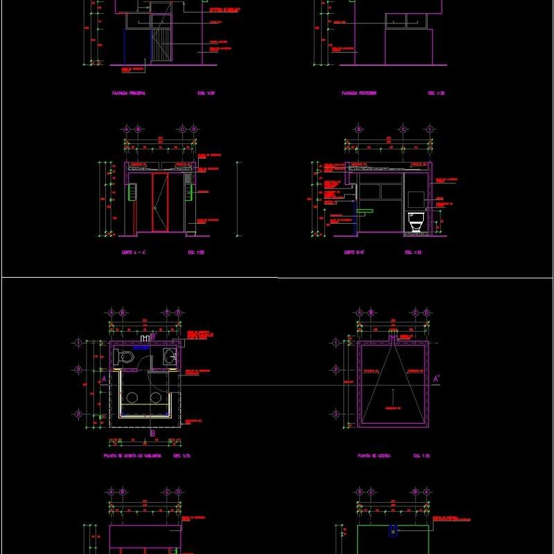 Booth Monitoring DWG Section for AutoCAD • Designs CAD