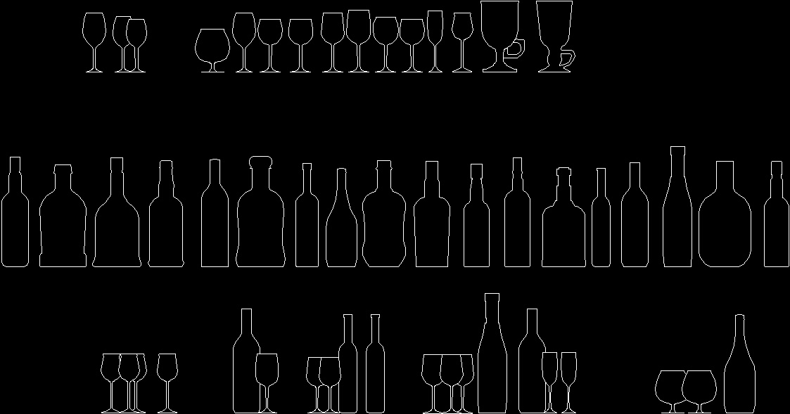 2d furniture block cad DWG â€¢ CAD Block Designs for AutoCAD Bottles