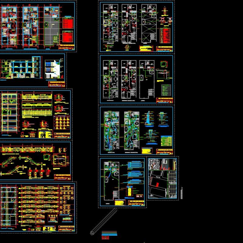 Building 3 Levels Dwg Block For Autocad • Designs Cad