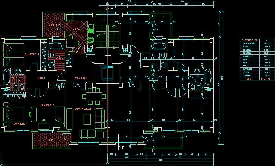 Building Of Housings And Stores DWG Section for AutoCAD • Designs CAD