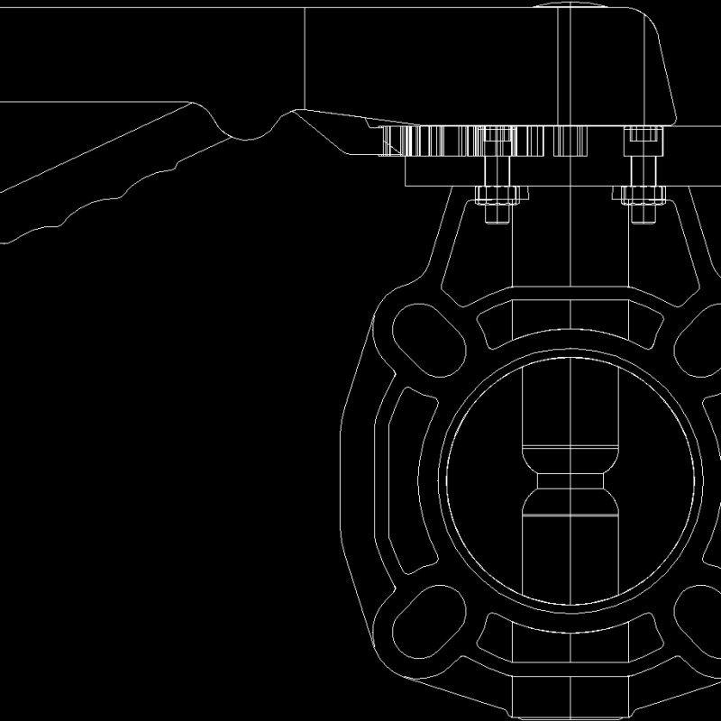 Butterfly Valve DWG Block for AutoCAD • Designs CAD