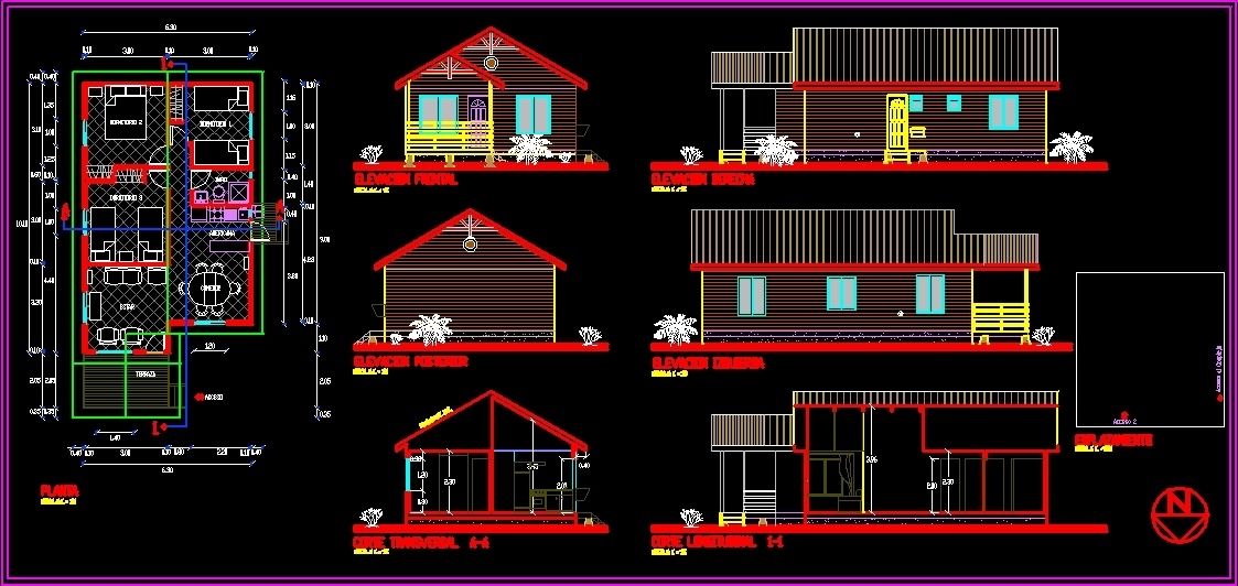 Cabin DWG Detail for AutoCAD • Designs CAD