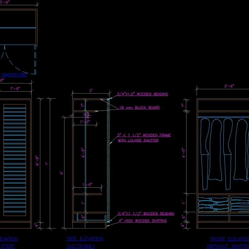 Cabinet DWG Detail for AutoCAD • Designs CAD
