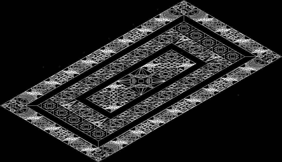 Carpet Type Memorial DWG Block for AutoCAD • Designs CAD