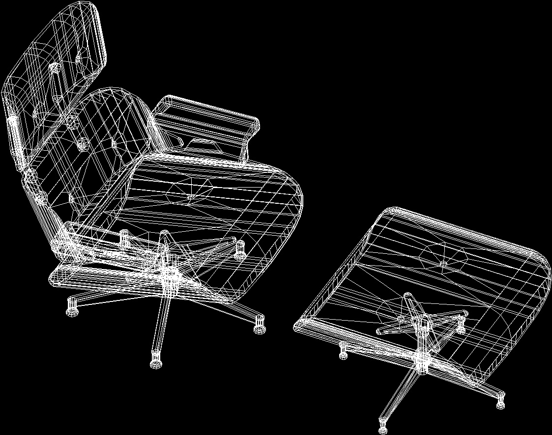 Chair 3D DWG Model for AutoCAD • Designs CAD