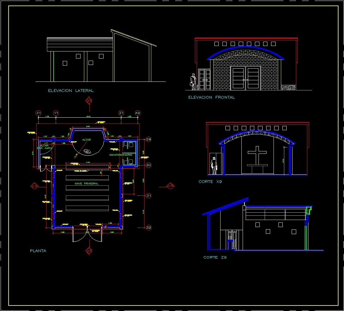 Chapel DWG Block For AutoCAD • Designs CAD